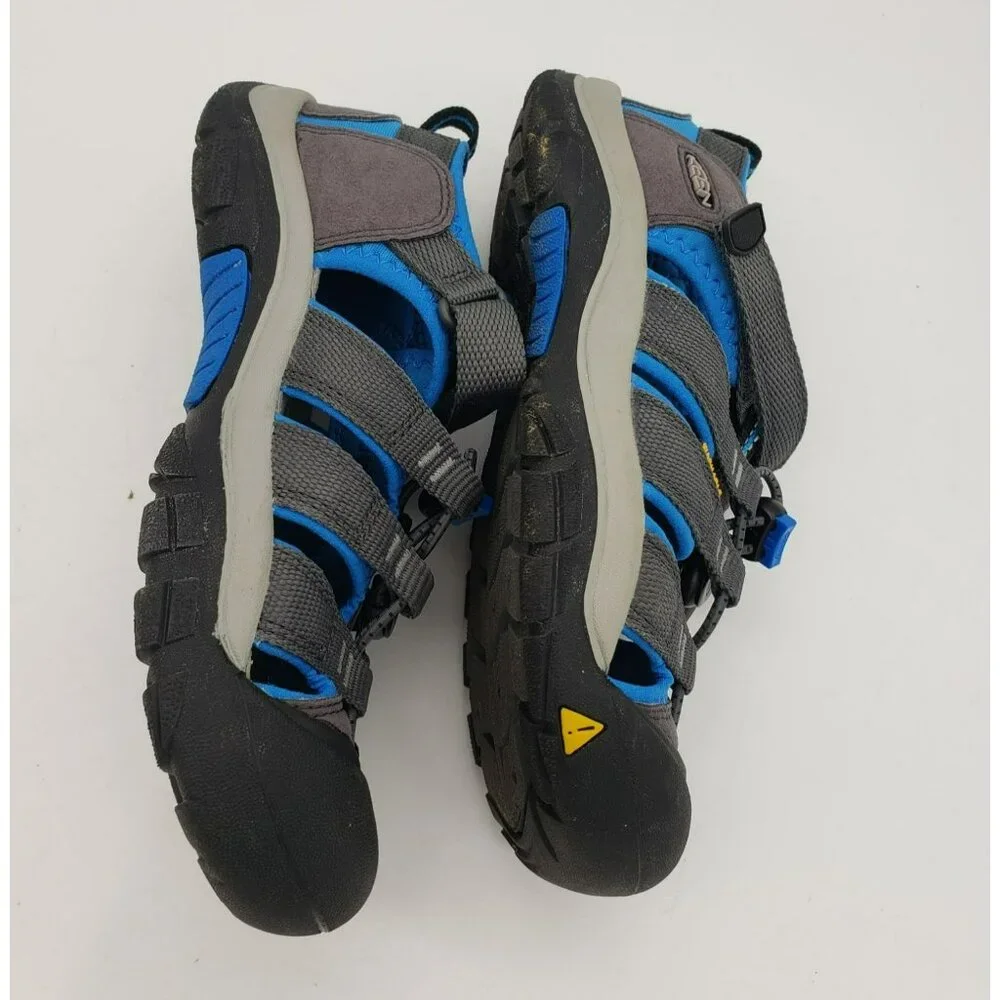 Keen Newport H2 Hiking Sandals, Youth Sz 3 Blue Black Water Shoe 1022839 Outdoor